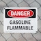 Signmission Gasoline Flammable Danger Sign, Plastic, 10in W x 7in L, 2PK OS-2PACK-DS-P-710-L-1828 - alternate 7